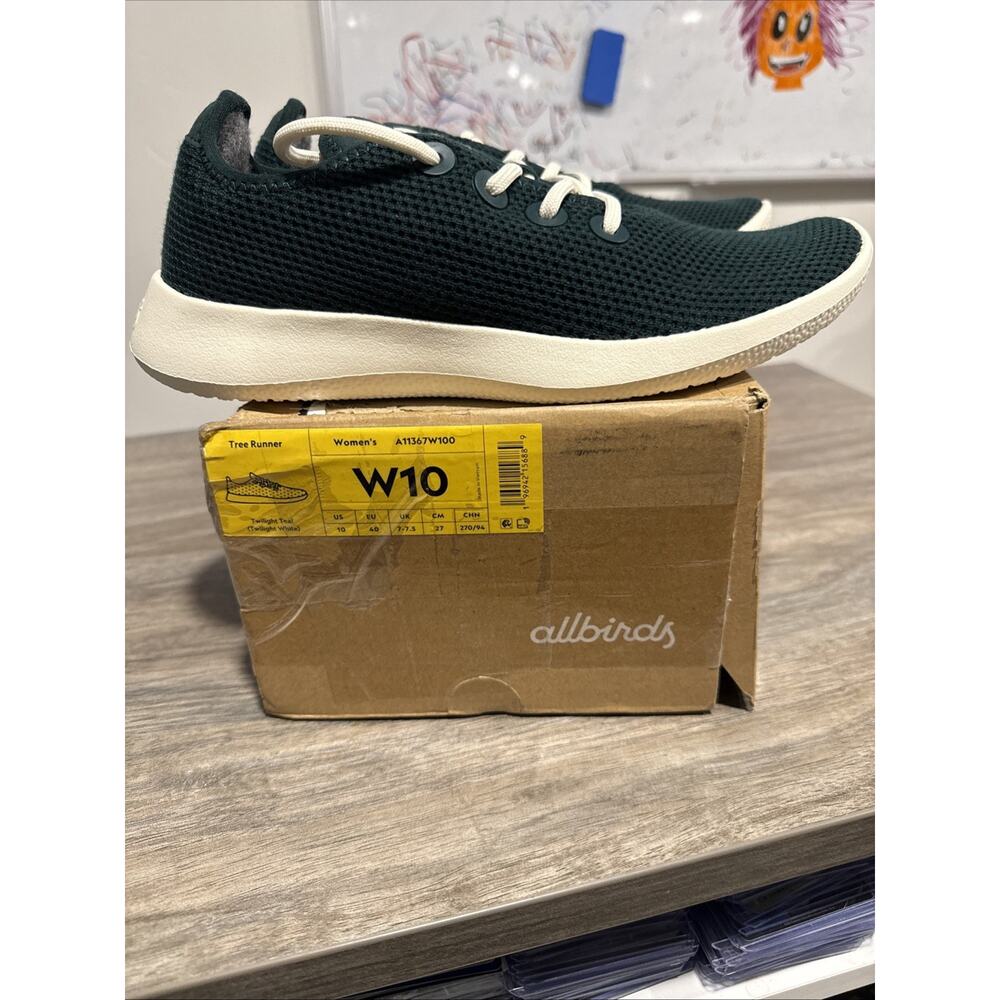 Allbirds Women’s Tree Runner Sneakers Twilight Teal Size 10
